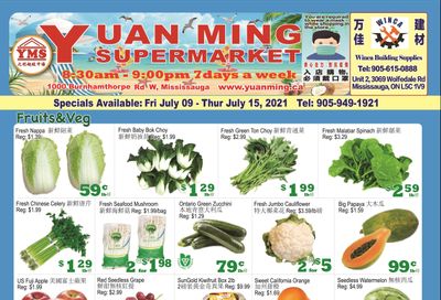 Yuan Ming Supermarket Flyer July 9 to 15