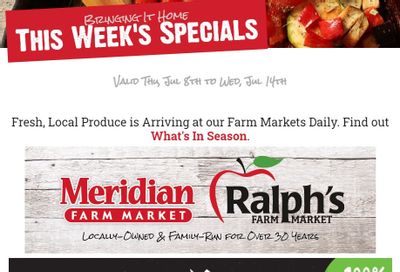 Meridian Farm Market Flyer July 8 to 14