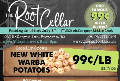 The Root Cellar Flyer July 8 to 14