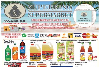 Superking Supermarket (London) Flyer July 9 to 15