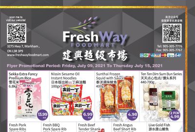 FreshWay Foodmart Flyer July 9 to 15