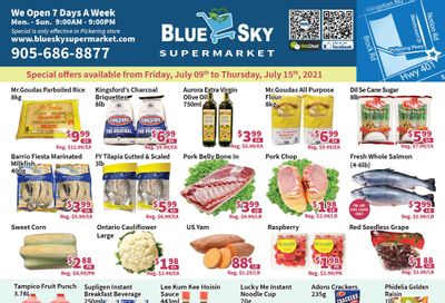 Blue Sky Supermarket (Pickering) Flyer July 9 to 15