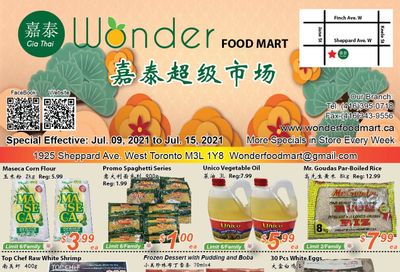 Wonder Food Mart Flyer July 9 to 15