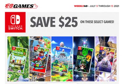 EB Games Flyer July 9 to 15