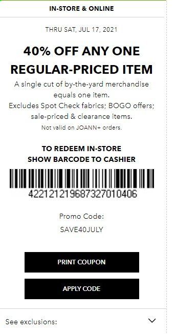 JOANN Weekly Ad Flyer July 11 to July 17
