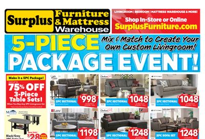 Surplus Furniture & Mattress Warehouse (St. John's) Flyer July 12 to August 1