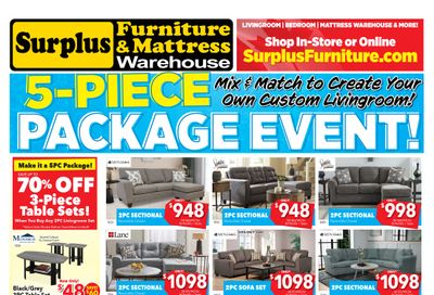 Surplus Furniture & Mattress Warehouse (Saskatoon) Flyer July 12 to August 1