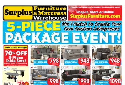 Surplus Furniture & Mattress Warehouse (Oshawa) Flyer July 12 to August 1