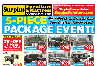 Surplus Furniture & Mattress Warehouse (Charlottetown) Flyer July 12 to August 1