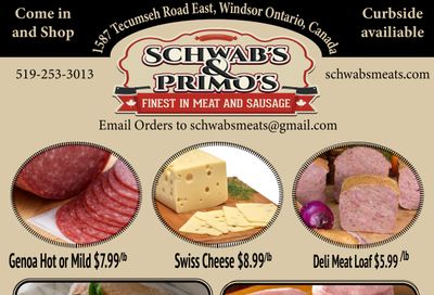 Schwab's & Primo's Flyer July 13 to 17