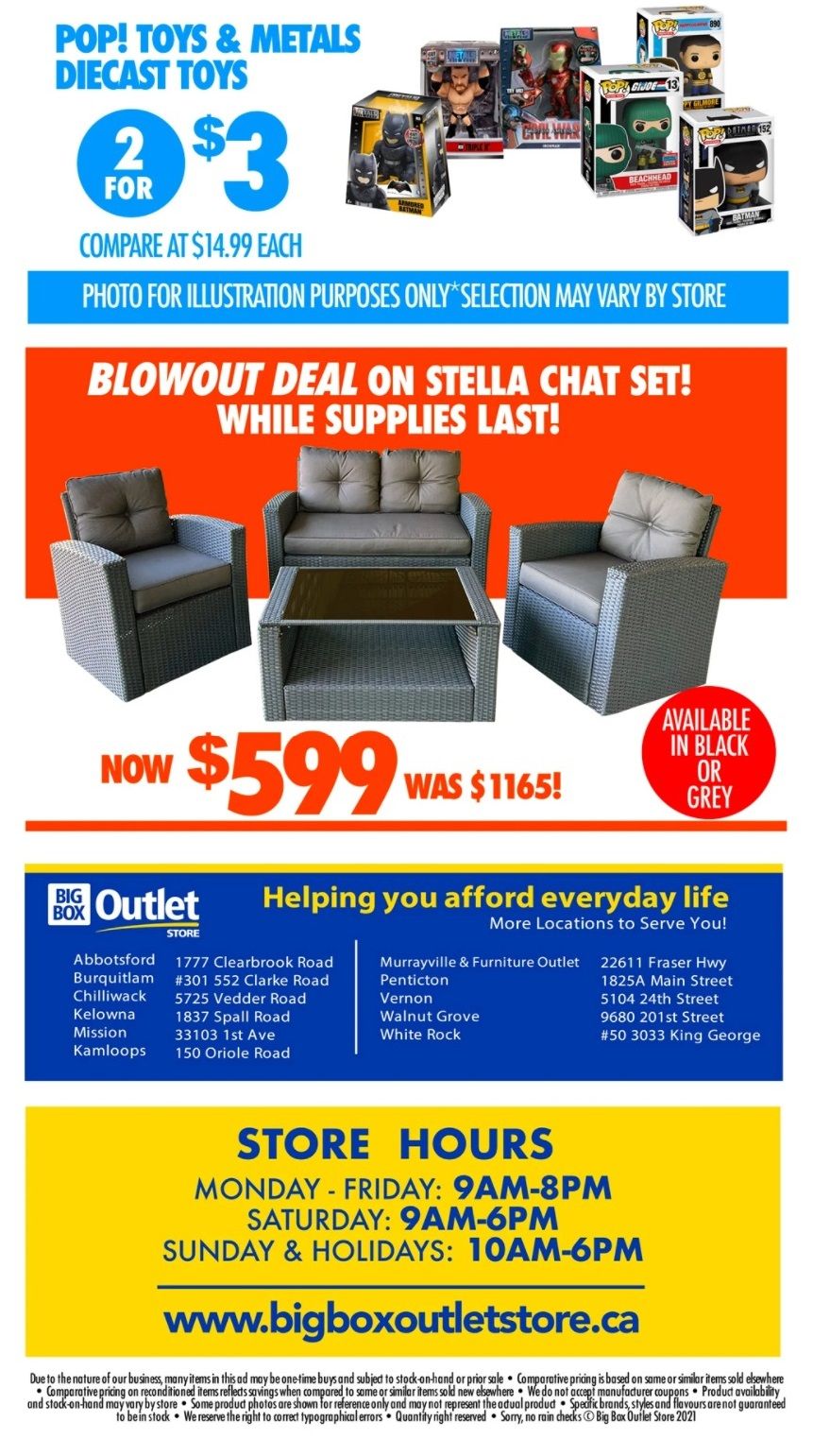 Big Box Outlet Store Flyer July 14 to 20