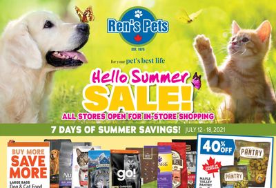 Ren's Pets Depot Hello Summer Sale Flyer July 12 to 18
