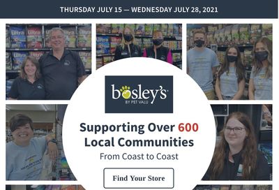 Bosley's by PetValu Flyer July 15 to 28