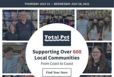 Total Pet Flyer July 15 to 28