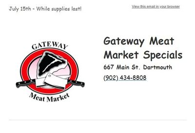 Gateway Meat Market Flyer July 15 to 21