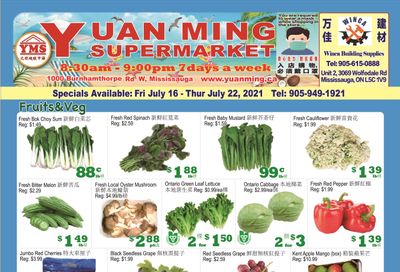 Yuan Ming Supermarket Flyer July 16 to 22