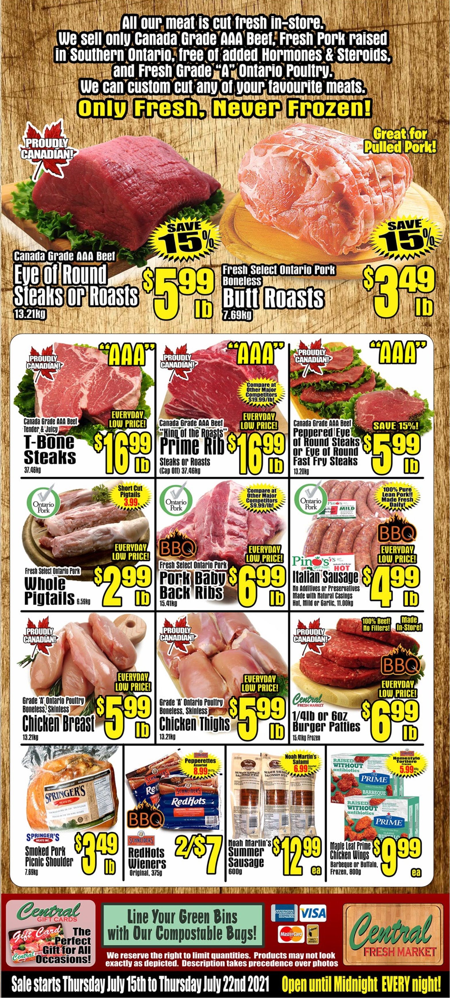 Central Fresh Market Flyer July 15 to 22