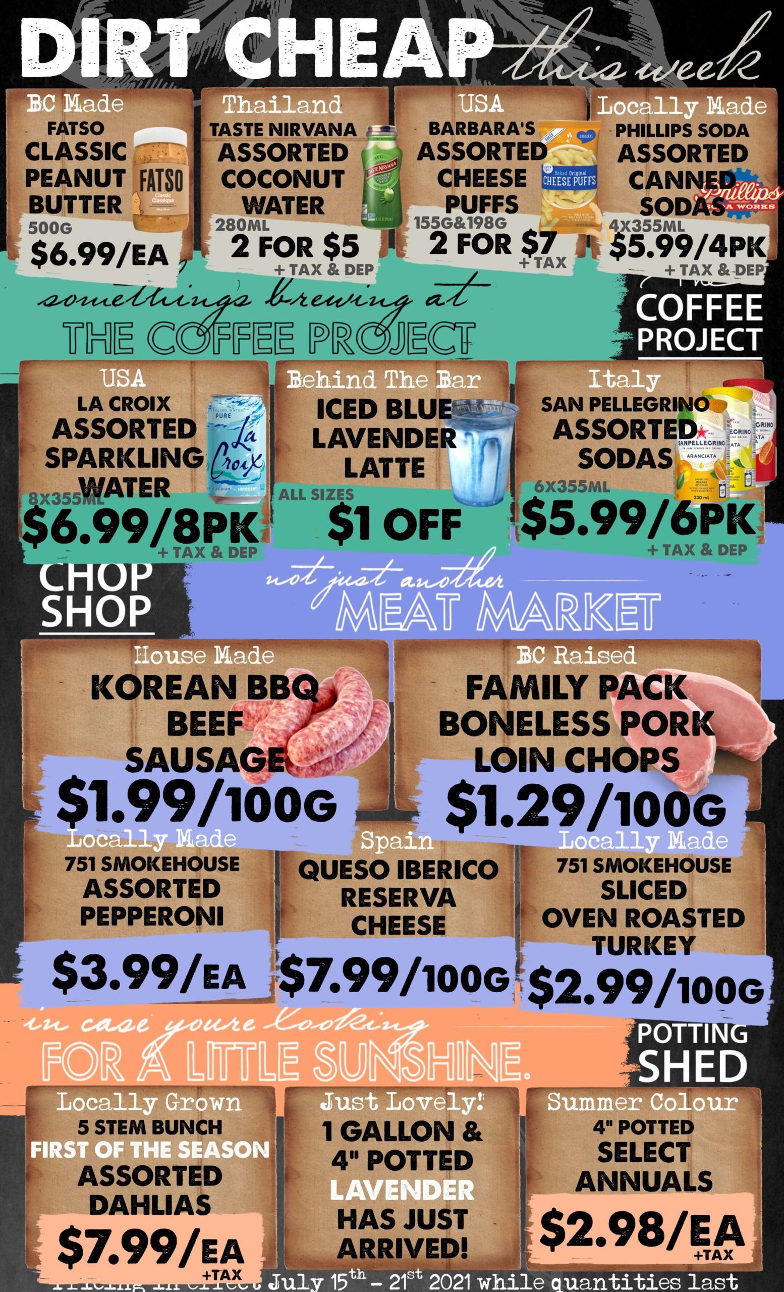 The Root Cellar Flyer July 15 to 21