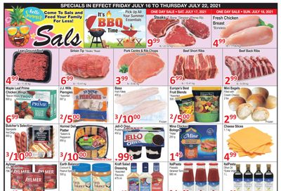 Sal's Grocery Flyer July 16 to 22