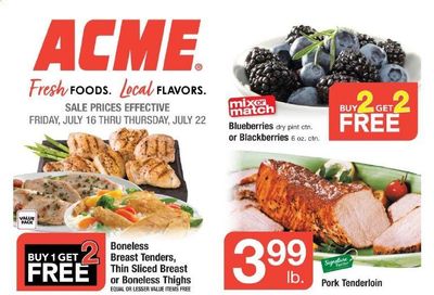 ACME (DE, NJ, NY, PA) Weekly Ad Flyer July 16 to July 22