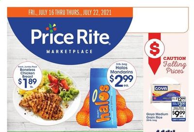 Price Rite (CT, MA, MD, NH, NJ, NY, PA, RI) Weekly Ad Flyer July 16 to July 22