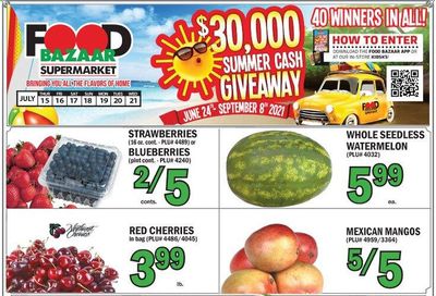 Food Bazaar (CT, NJ, NY) Weekly Ad Flyer July 15 to July 21