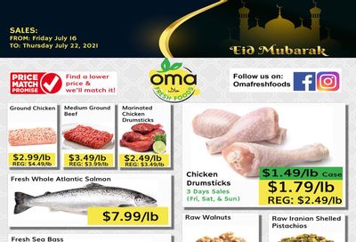 Oma Fresh Foods Flyer July 16 to 22