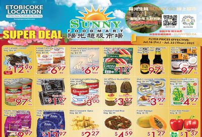 Sunny Foodmart (Etobicoke) Flyer July 16 to 22