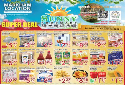 Sunny Foodmart (Markham) Flyer July 16 to 22