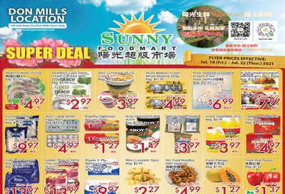 Sunny Foodmart (Don Mills) Flyer July 16 to 22