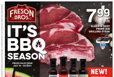 Freson Bros. Flyer July 16 to 22