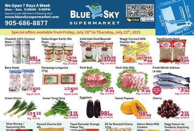 Blue Sky Supermarket (Pickering) Flyer July 16 to 22