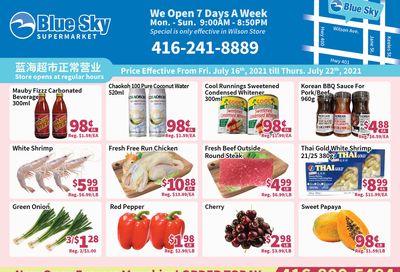 Blue Sky Supermarket (North York) Flyer July 16 to 22