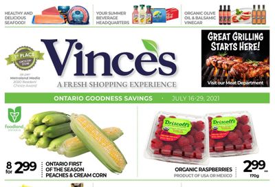 Vince's Market Flyer July 16 to 29