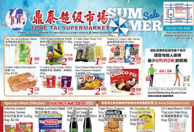Tone Tai Supermarket Flyer July 16 to 22