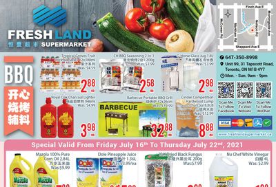 FreshLand Supermarket Flyer July 16 to 22