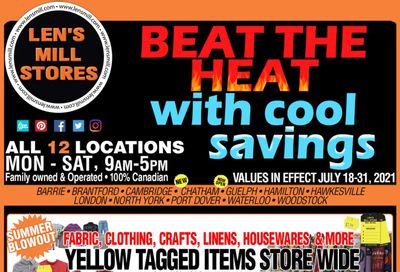 Len's Mill Stores Flyer July 18 to 31