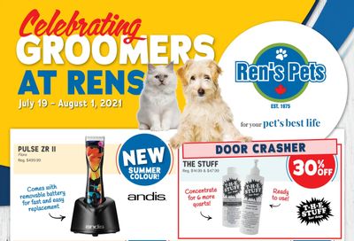 Ren's Pets Depot Celebrating Groomers Flyer July 19 to August 1