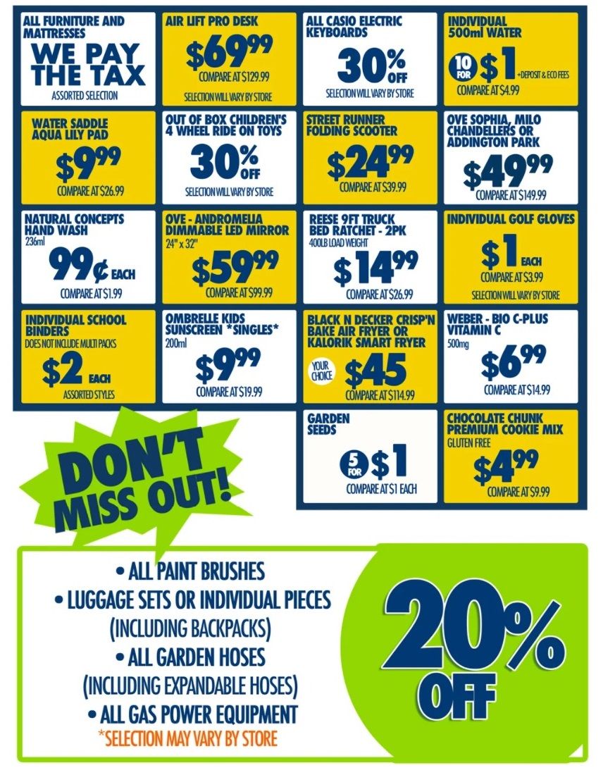 Big Box Outlet Store One-Day Sale Flyer July 21