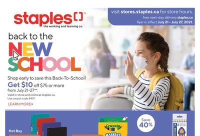 Staples Flyer July 21 to 27