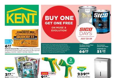 Kent Building Supplies Flyer July 22 to 28