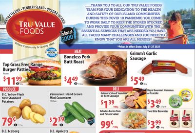 Tru Value Foods Flyer July 21 to 27
