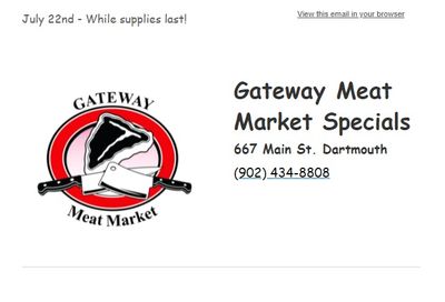 Gateway Meat Market Flyer July 22 to 28