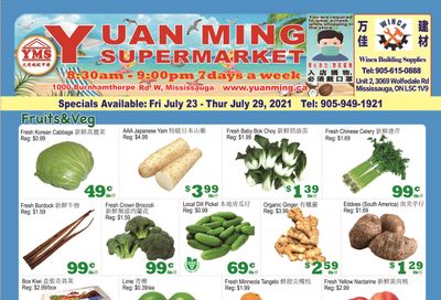 Yuan Ming Supermarket Flyer July 23 to 29