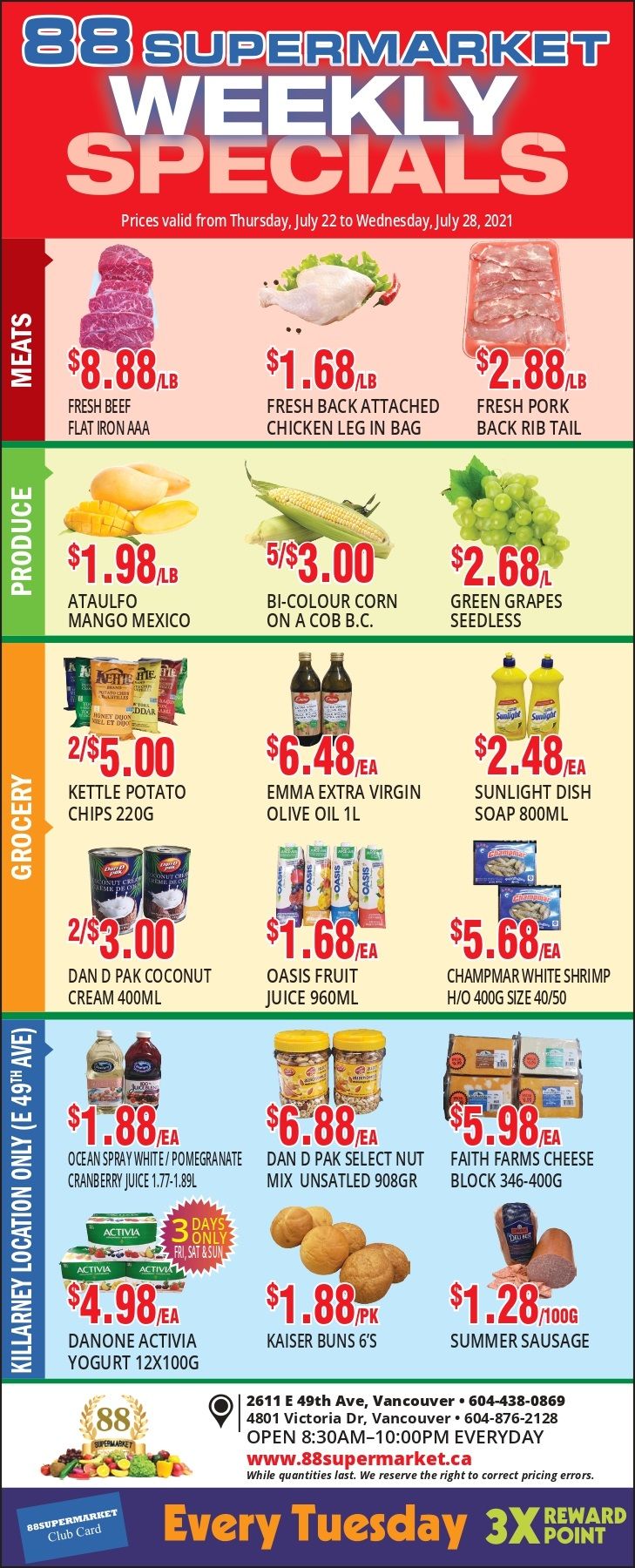 88 Supermarket Flyer July 22 to 28