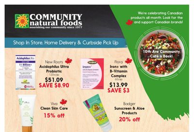 Community Natural Foods Flyer July 22 to 28