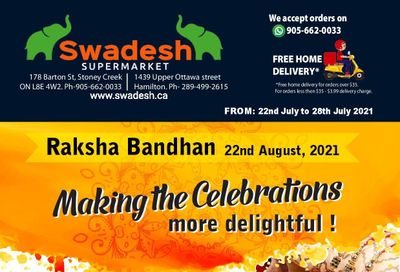 Swadesh Supermarket Flyer July 22 to 28