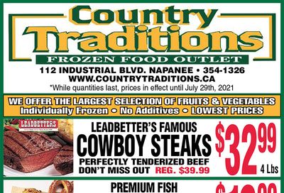 Country Traditions Flyer July 22 to 29
