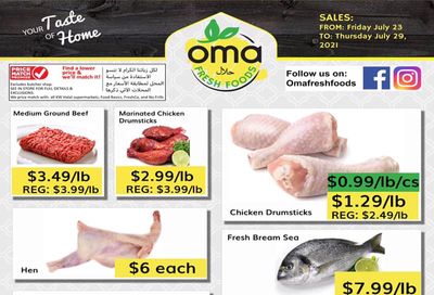 Oma Fresh Foods Flyer July 23 to 29