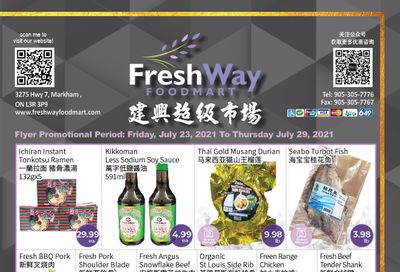 FreshWay Foodmart Flyer July 23 to 29